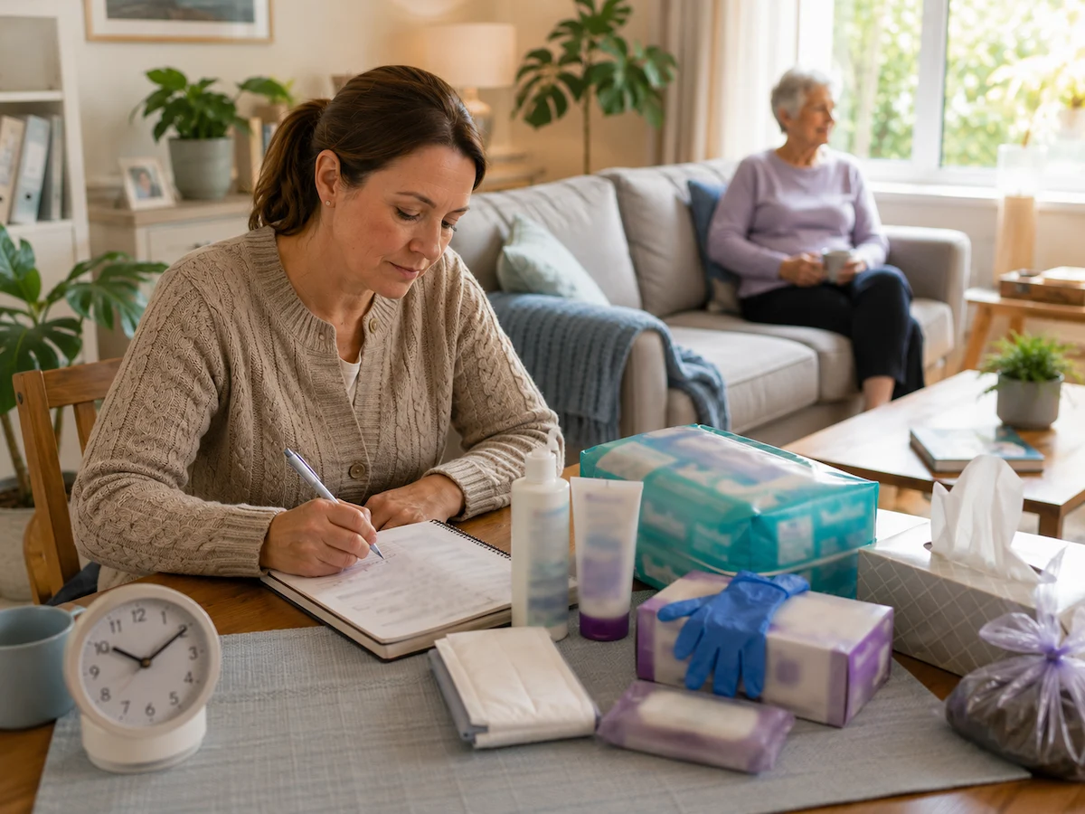 Writing caregiving daily habits