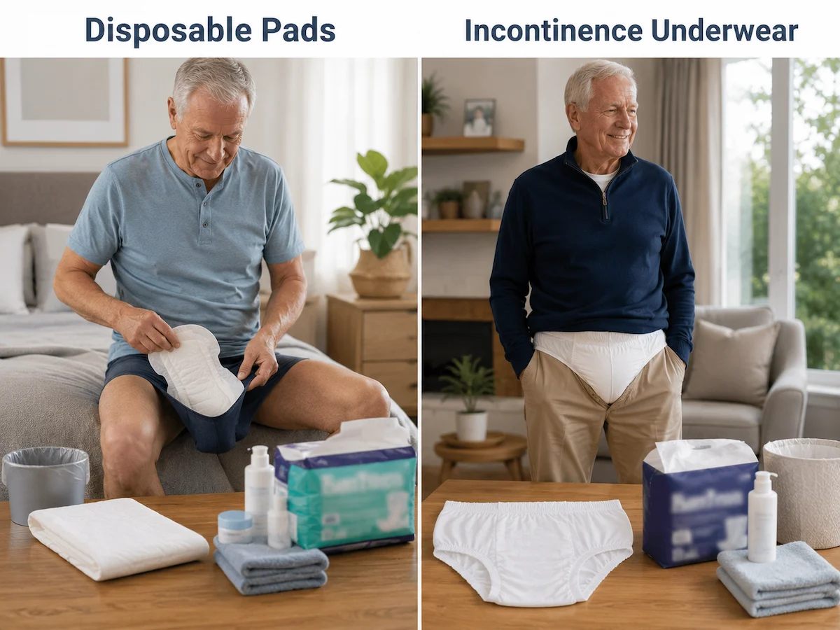 Disposable Pads or Incontinence Underwear?